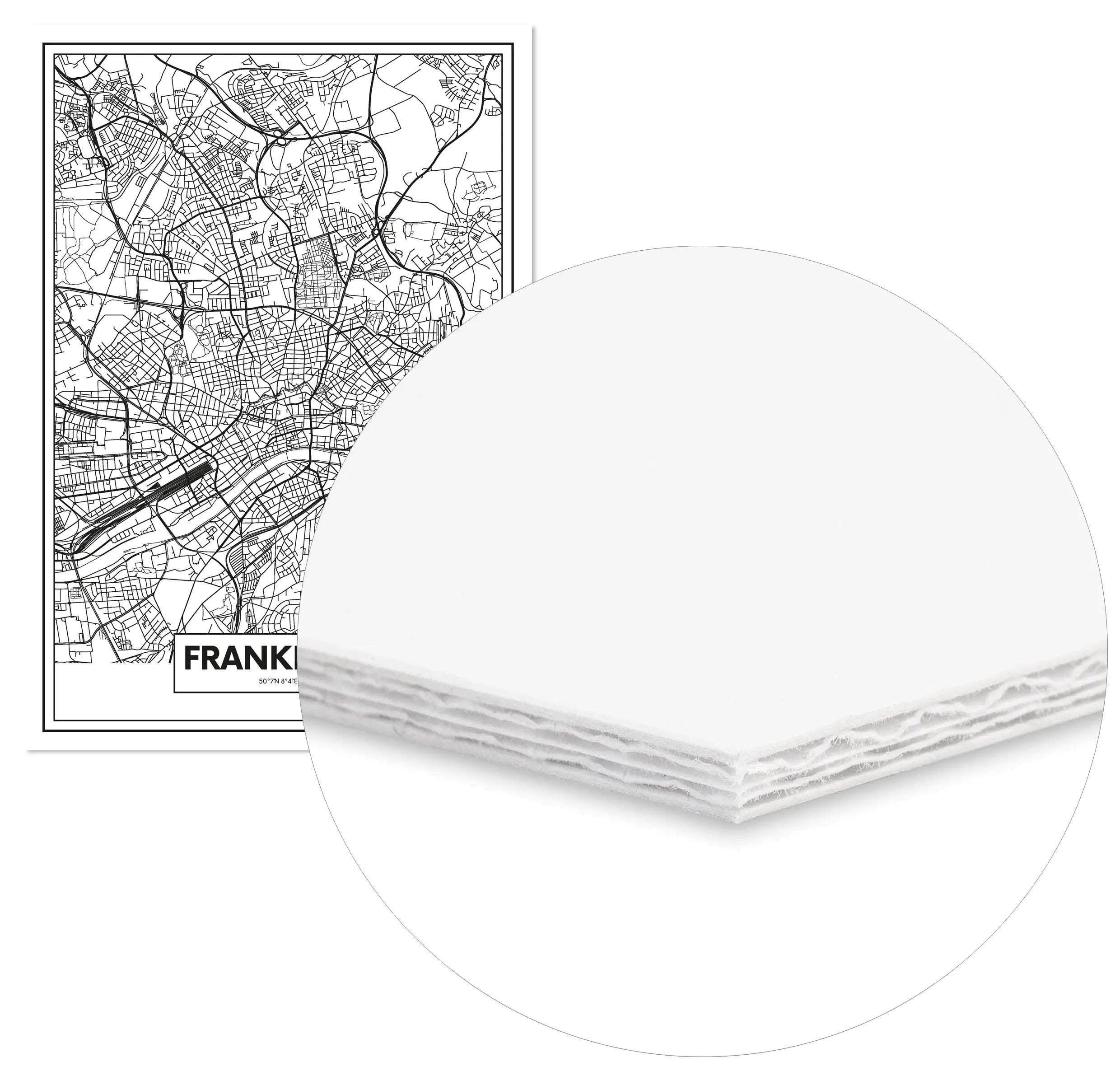 Cuadro Mapa Frankfurt freeshipping - Home and Living