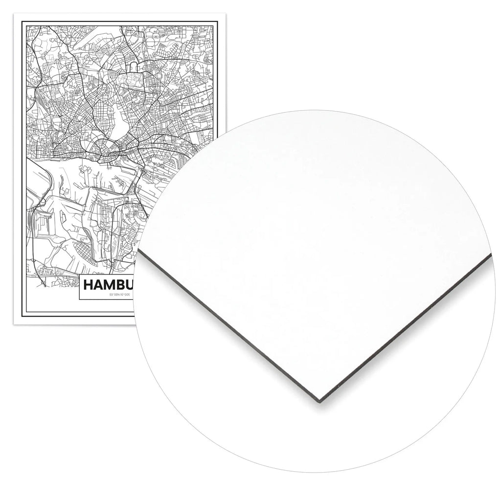 Cuadro Mapa Hamburgo freeshipping - Home and Living