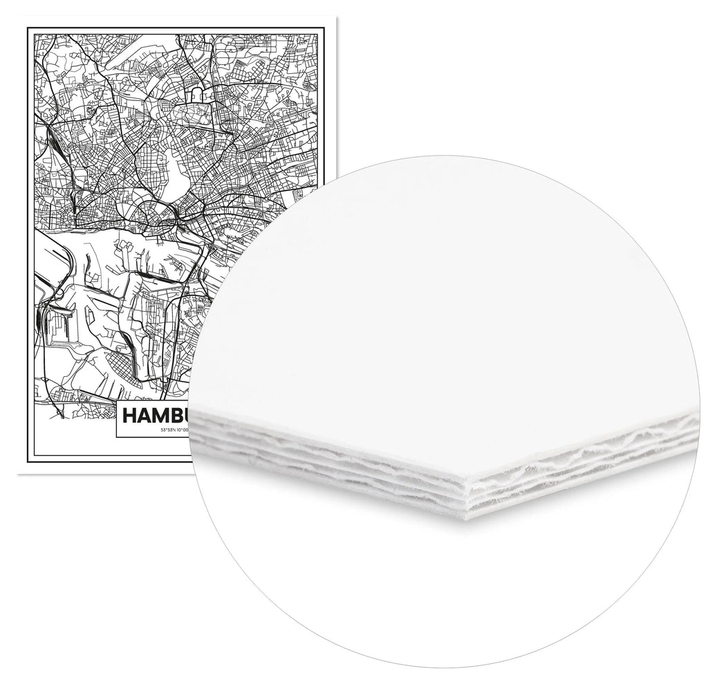 Cuadro Mapa Hamburgo freeshipping - Home and Living