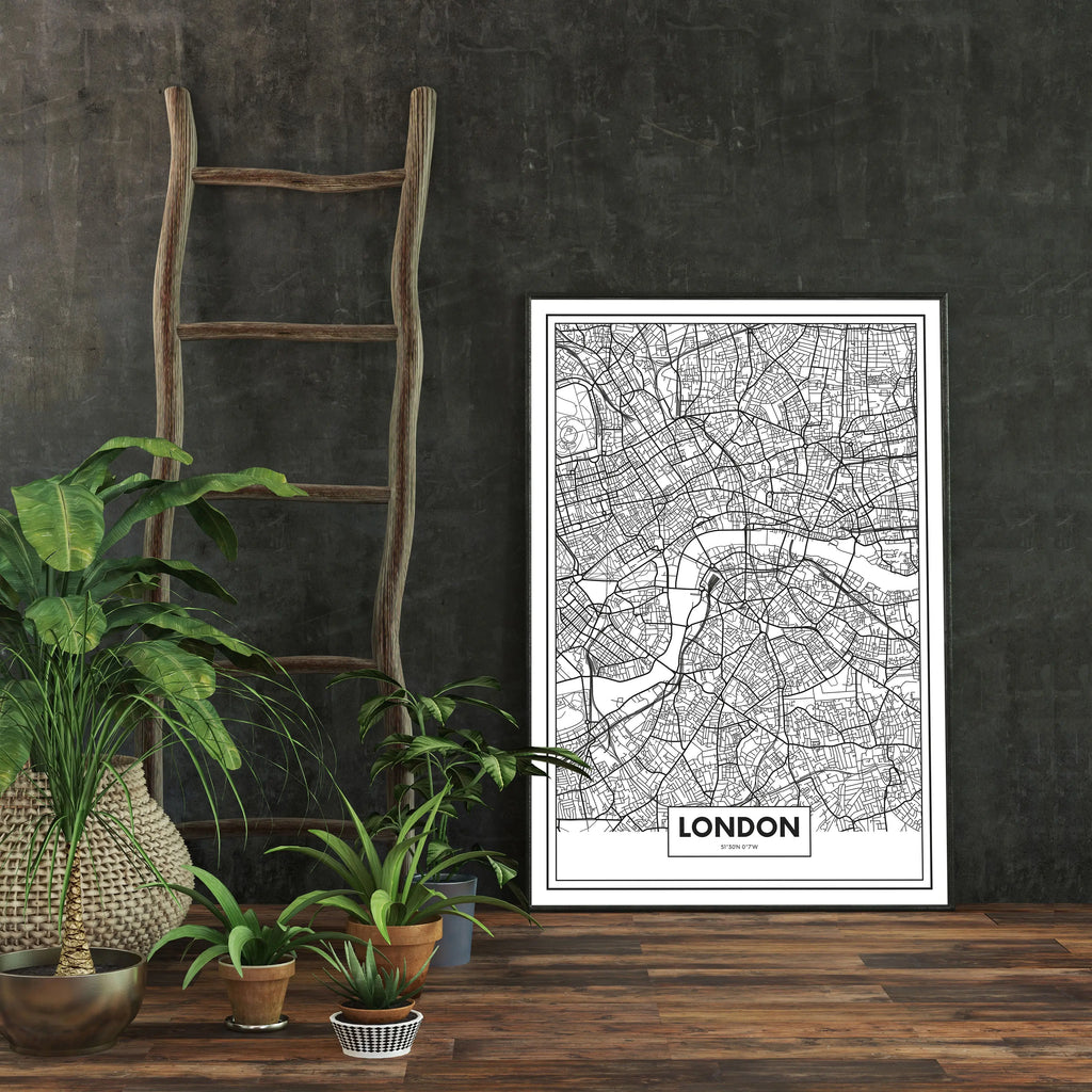 Cuadro Mapa Los Ángeles freeshipping - Home and Living