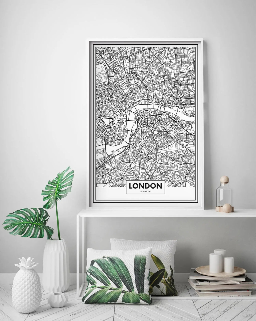 Cuadro Mapa Los Ángeles freeshipping - Home and Living