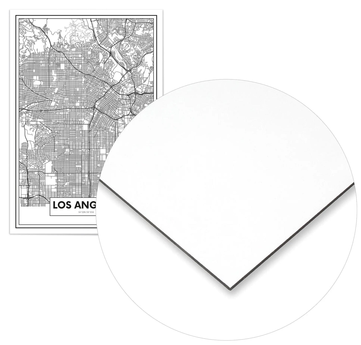 Cuadro Mapa Los Ángeles freeshipping - Home and Living