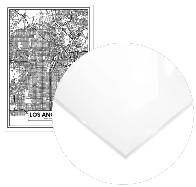 Cuadro Mapa Los Ángeles Home & Living MetacrilatoEnmarcado70x100cm