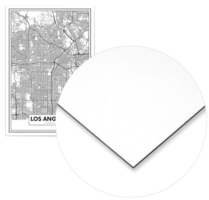 Cuadro Mapa Los Ángeles Home & Living Metal70x100cm