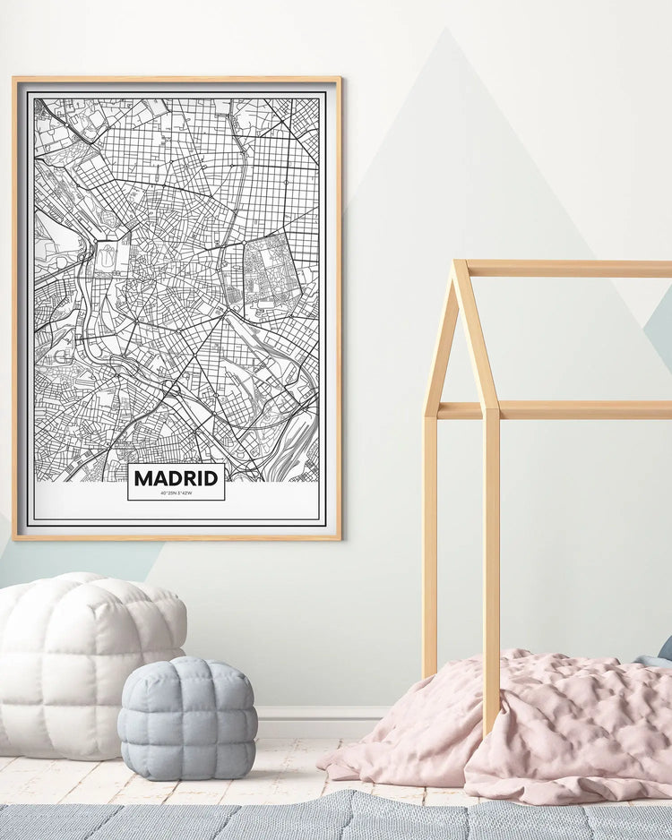 Cuadro Mapa Madrid freeshipping - Home and Living