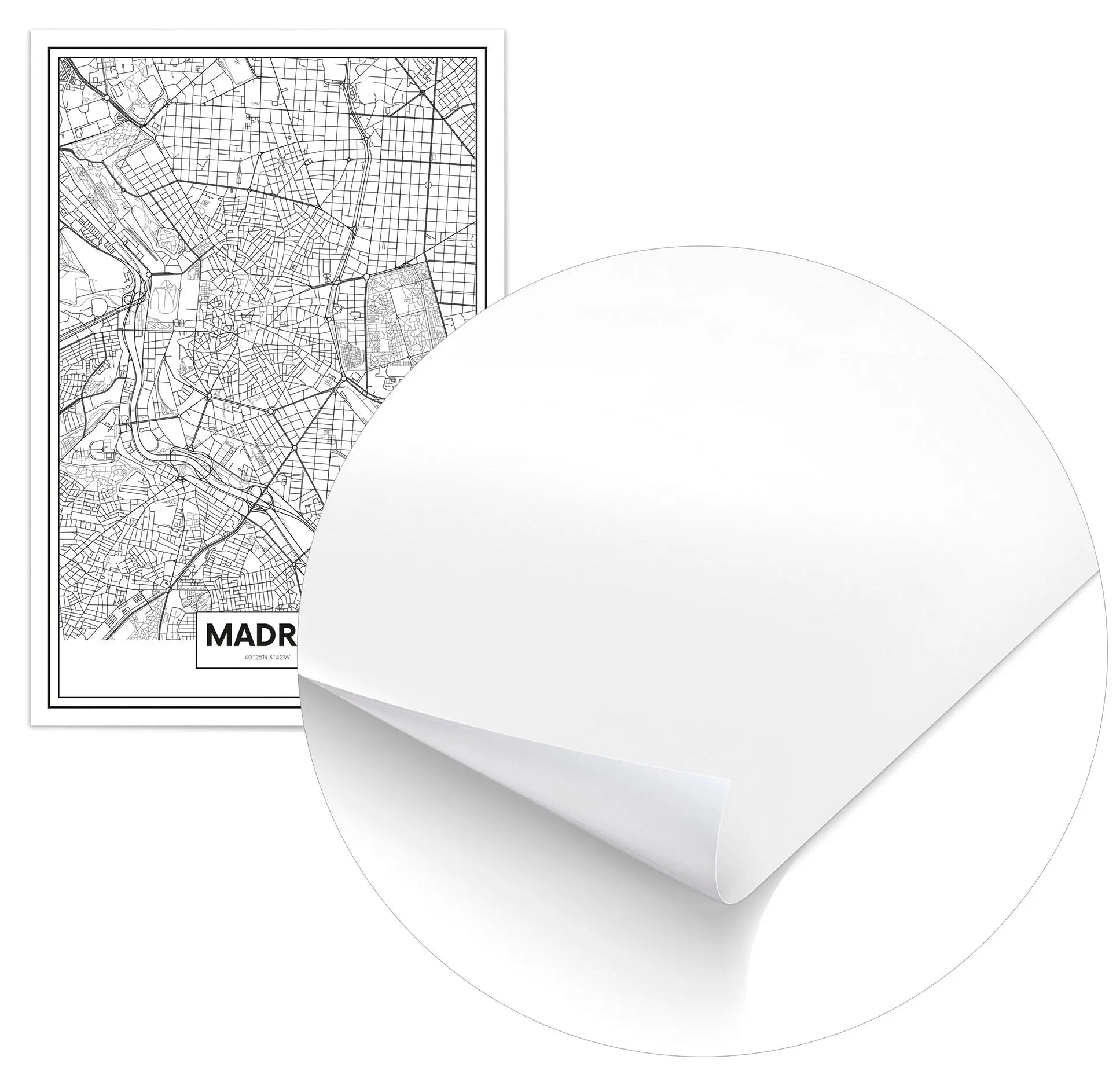 Cuadro Mapa Madrid freeshipping - Home and Living