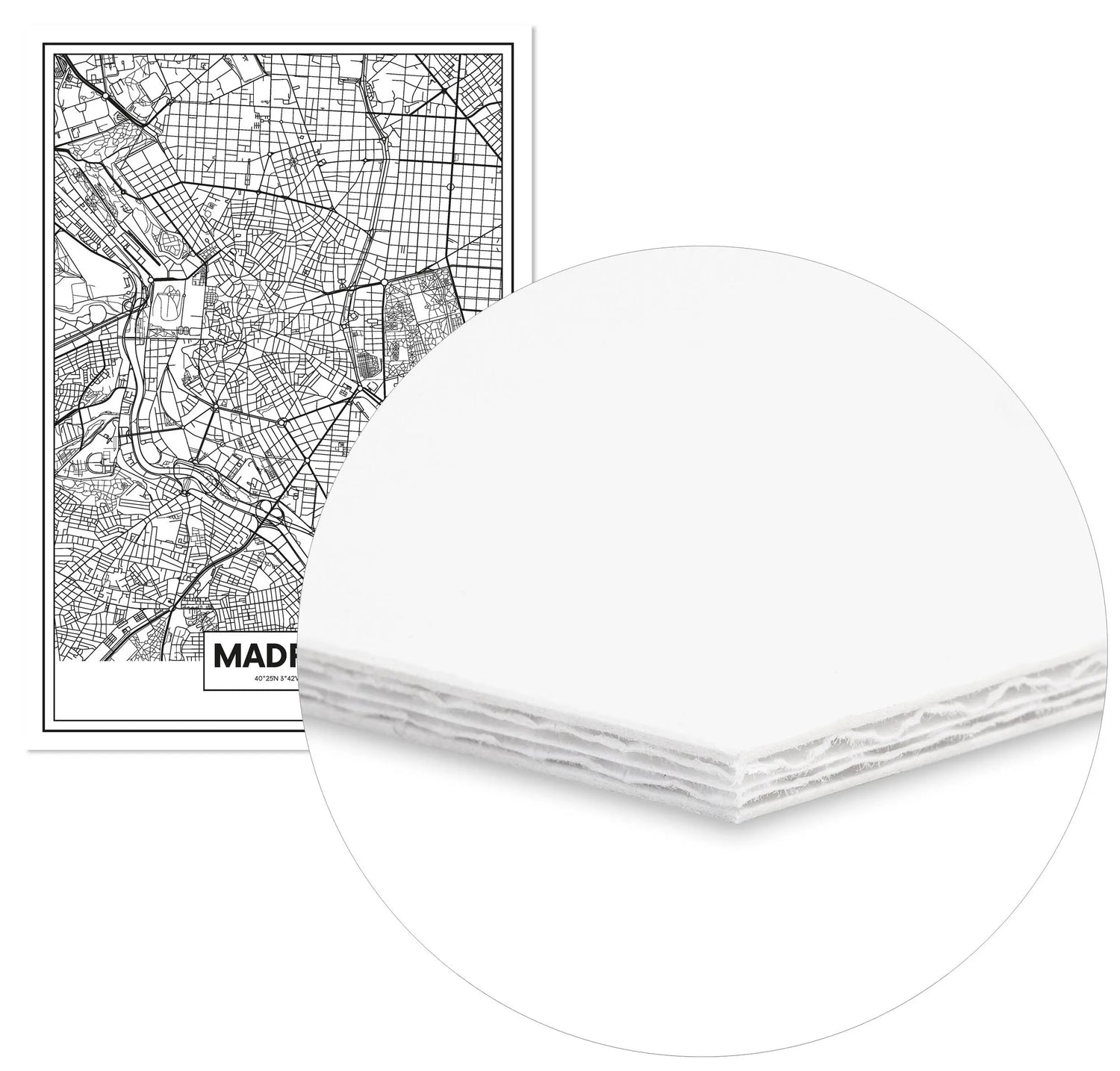 Cuadro Mapa Madrid freeshipping - Home and Living