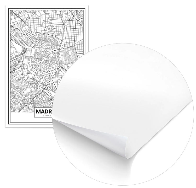 Cuadro Mapa Madrid Home & Living Póster70x100cm