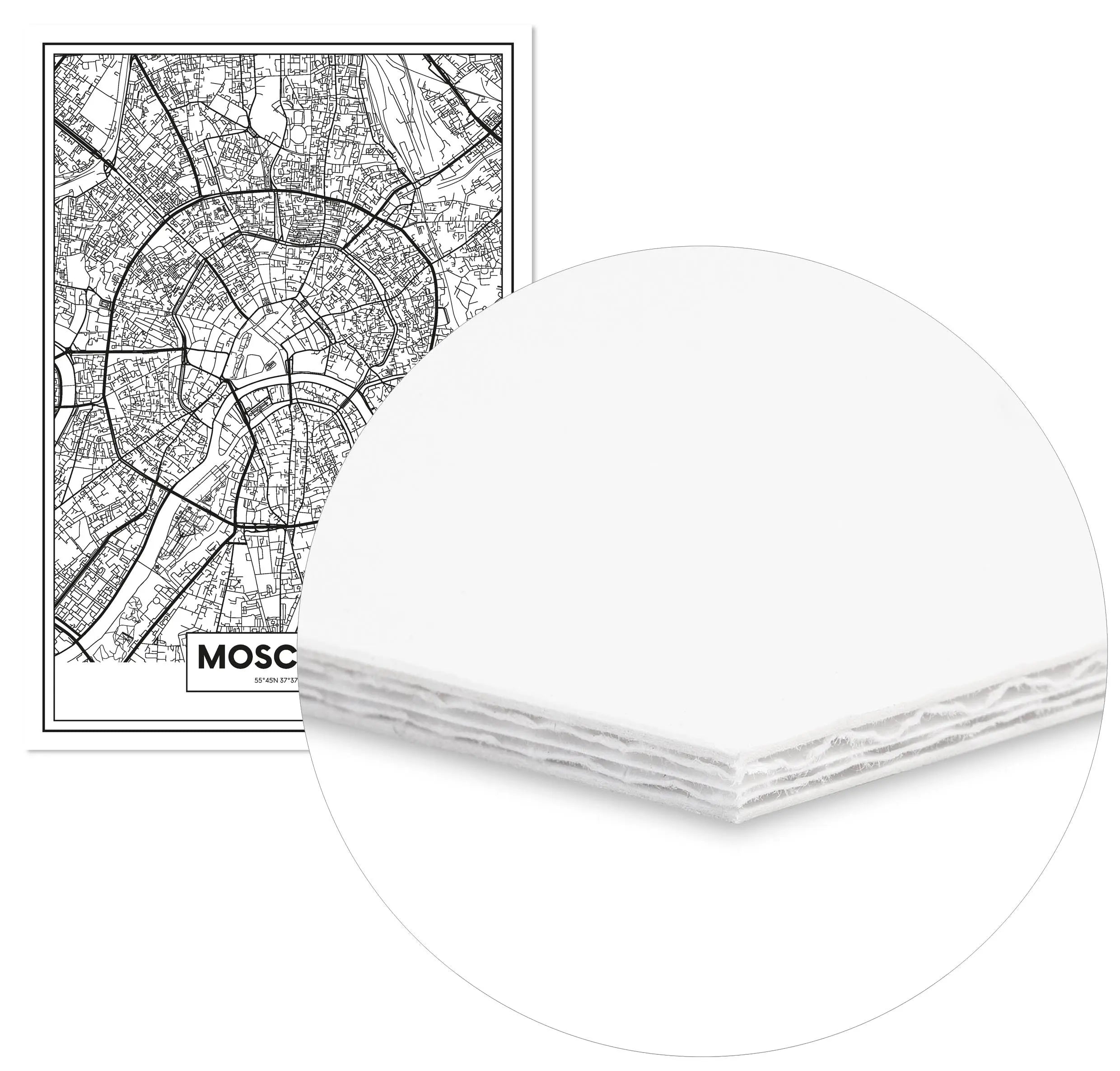 Cuadro Mapa Moscú Home & Living CuadroEnmarcado70x100cm