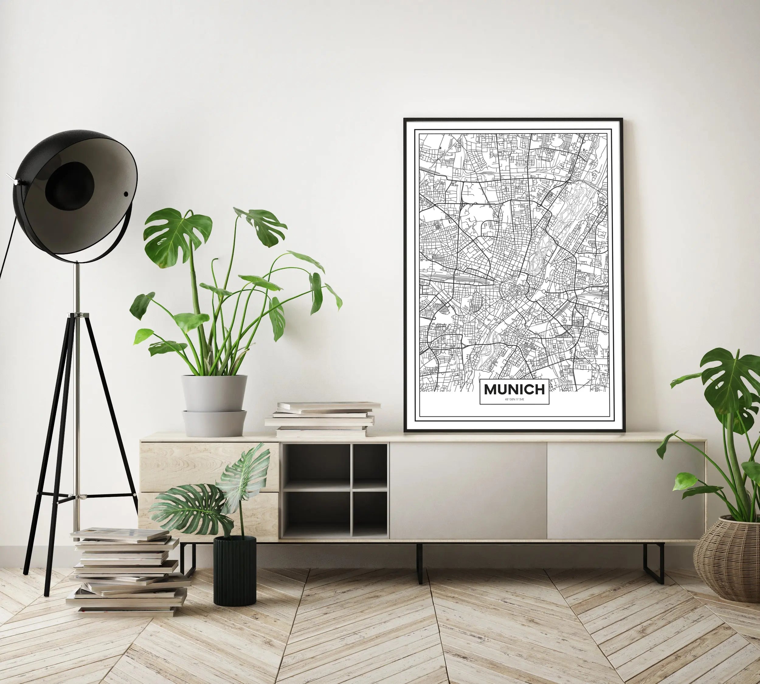 Cuadro Mapa Munich freeshipping - Home and Living