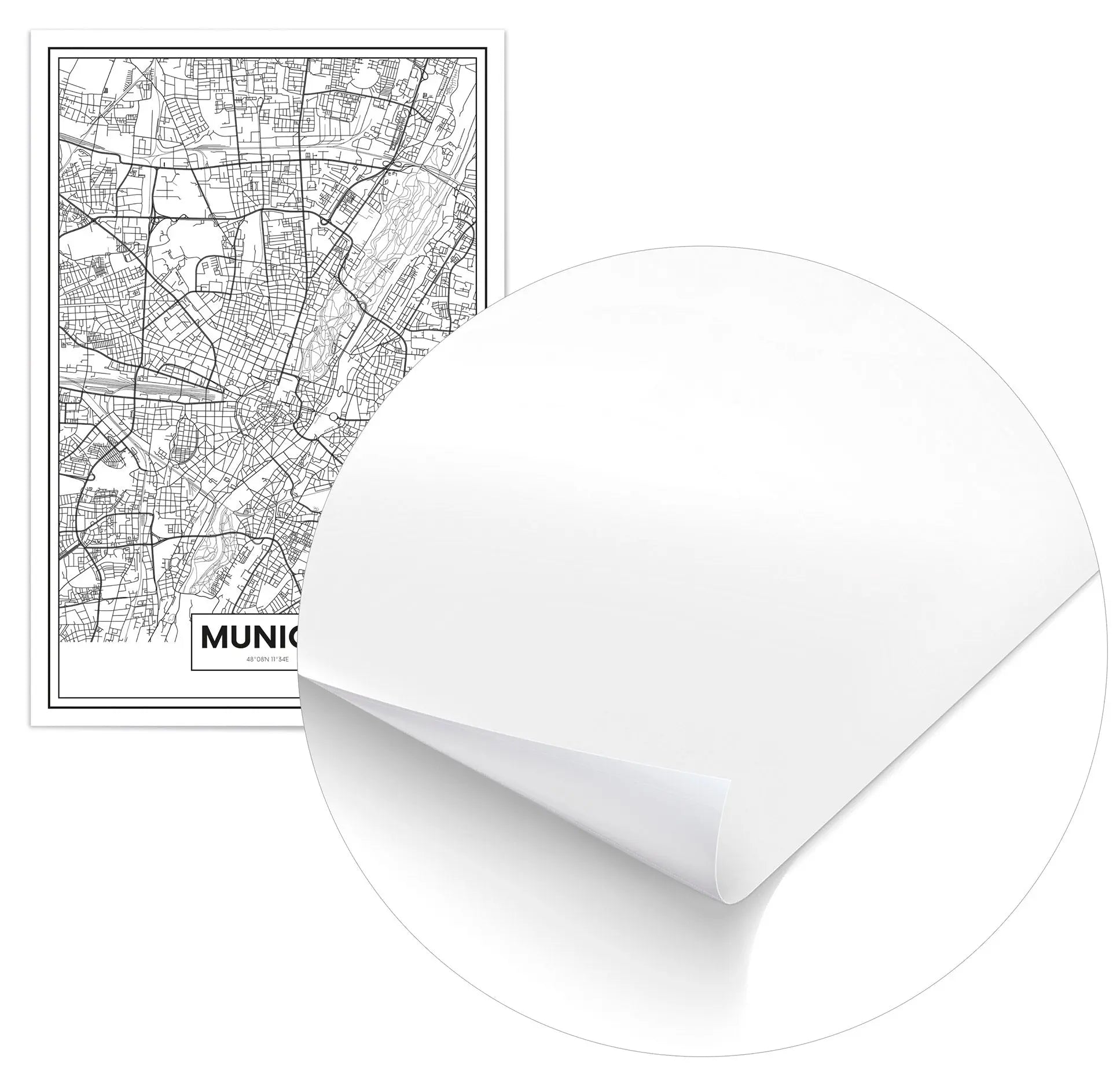 Cuadro Mapa Munich freeshipping - Home and Living