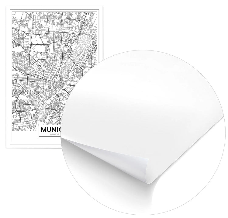 Cuadro Mapa Munich Home & Living Póster70x100cm