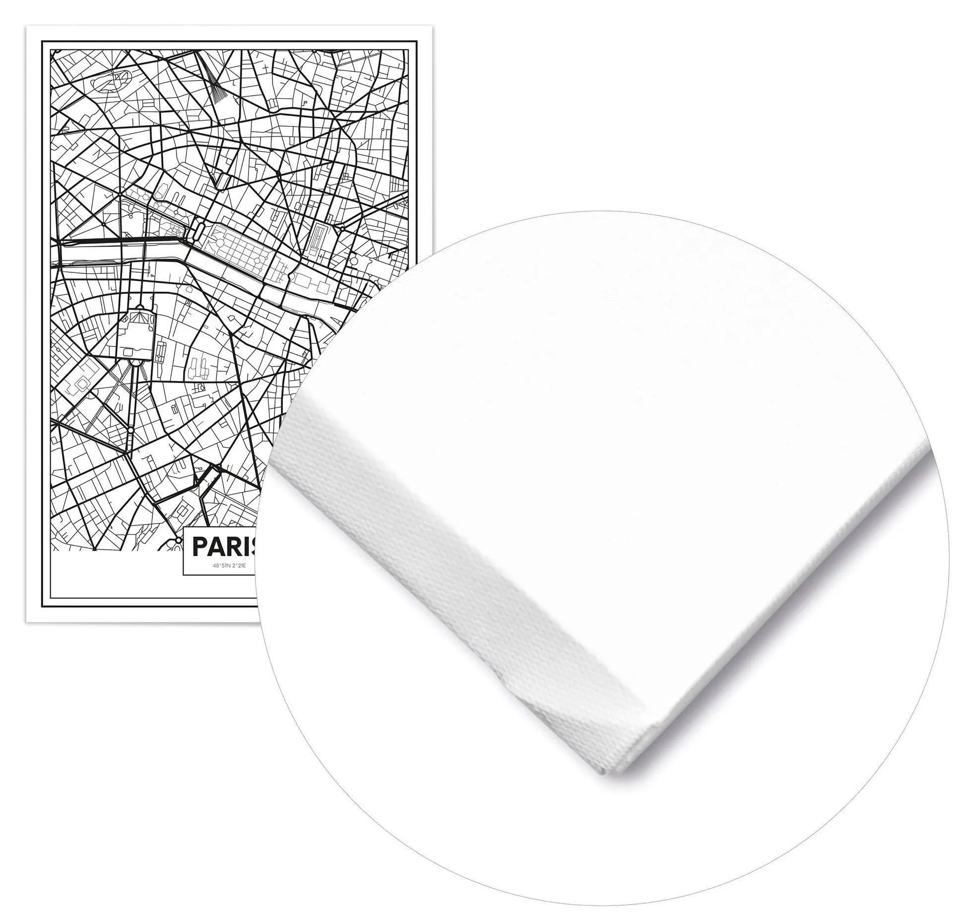 Cuadro Mapa París freeshipping - Home and Living