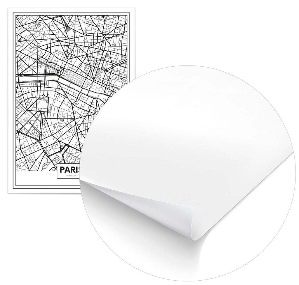 Cuadro Mapa París Home & Living Póster70x100cm