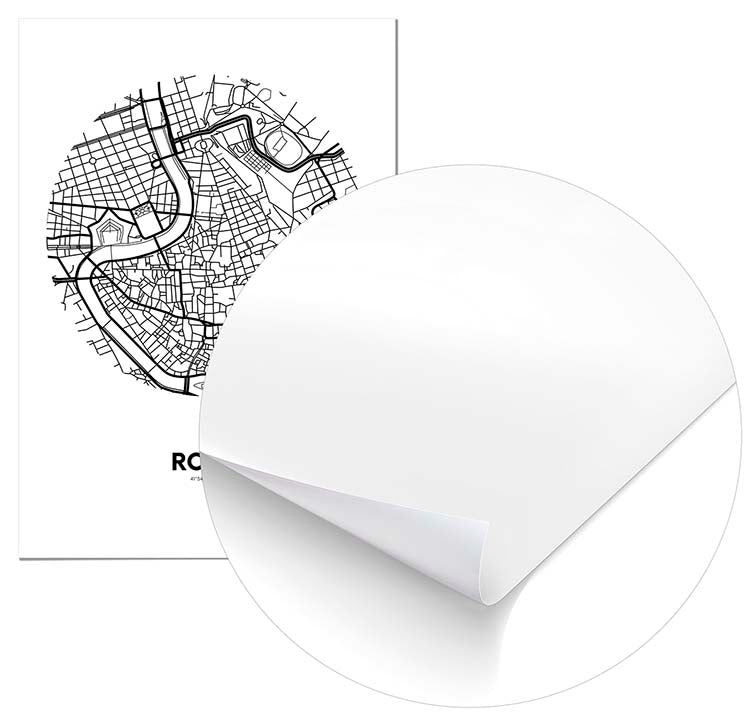 Cuadro Mapa Roma Círculo Home & Living 