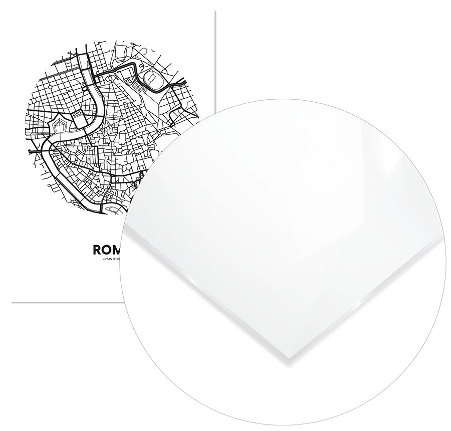 Cuadro Mapa Roma Círculo Home & Living 
