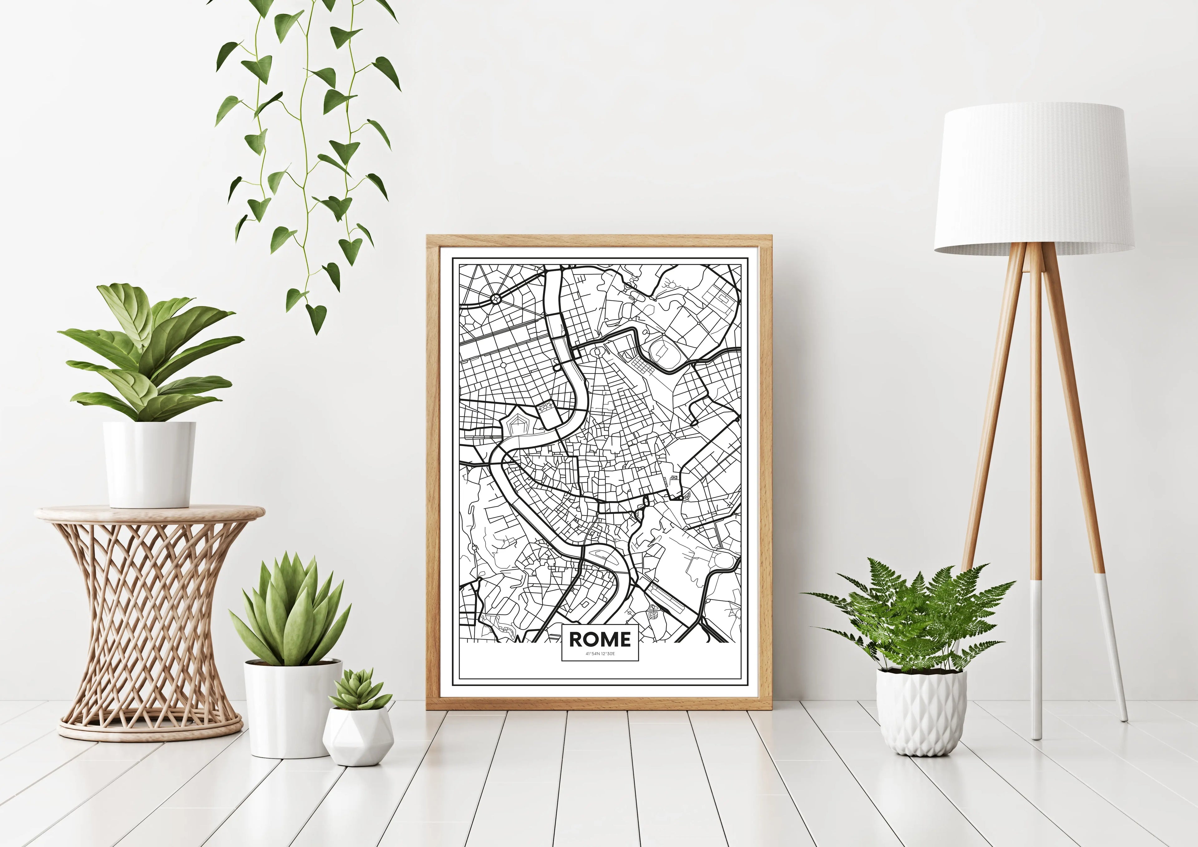 Cuadro Mapa Roma freeshipping - Home and Living