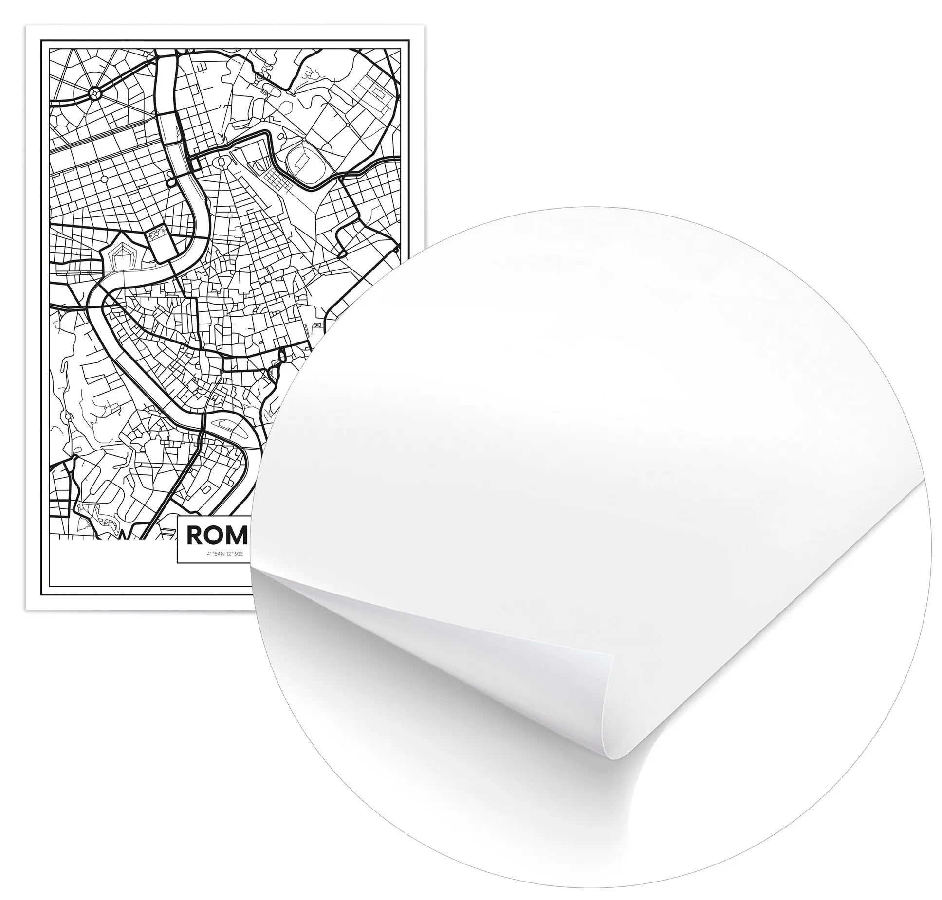 Cuadro Mapa Roma freeshipping - Home and Living