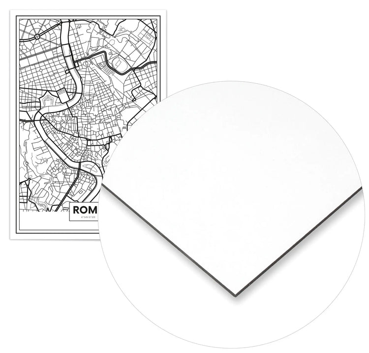 Cuadro Mapa Roma Home & Living Metal70x100cm