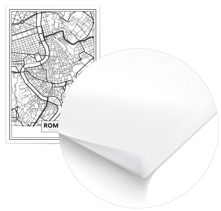Cuadro Mapa Roma Home & Living Póster70x100cm