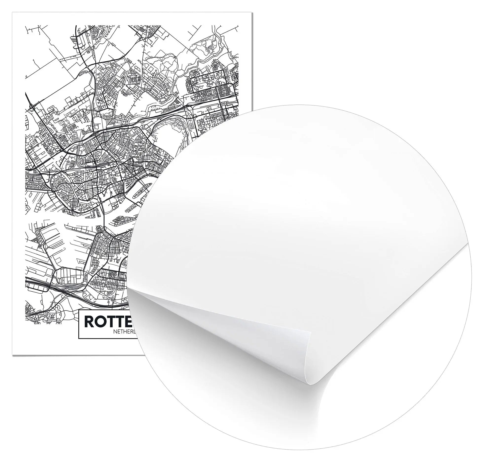 Cuadro Mapa Roterdam freeshipping - Home and Living