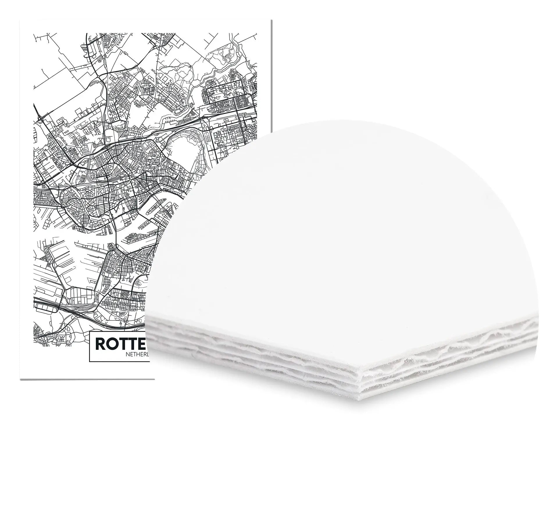 Cuadro Mapa Roterdam freeshipping - Home and Living