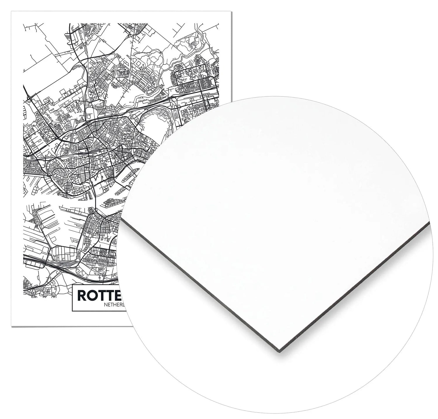 Cuadro Mapa Roterdam Home & Living Metal70x100cm