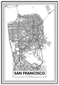 Cuadro Mapa San Francisco freeshipping - Home and Living