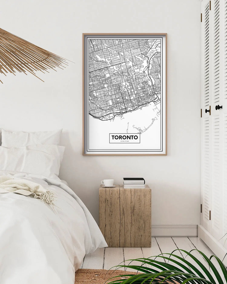 Cuadro Mapa Toronto freeshipping - Home and Living