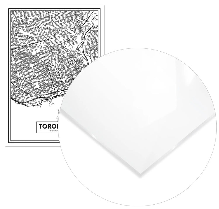 Cuadro Mapa Toronto Home & Living MetacrilatoEnmarcado70x100cm