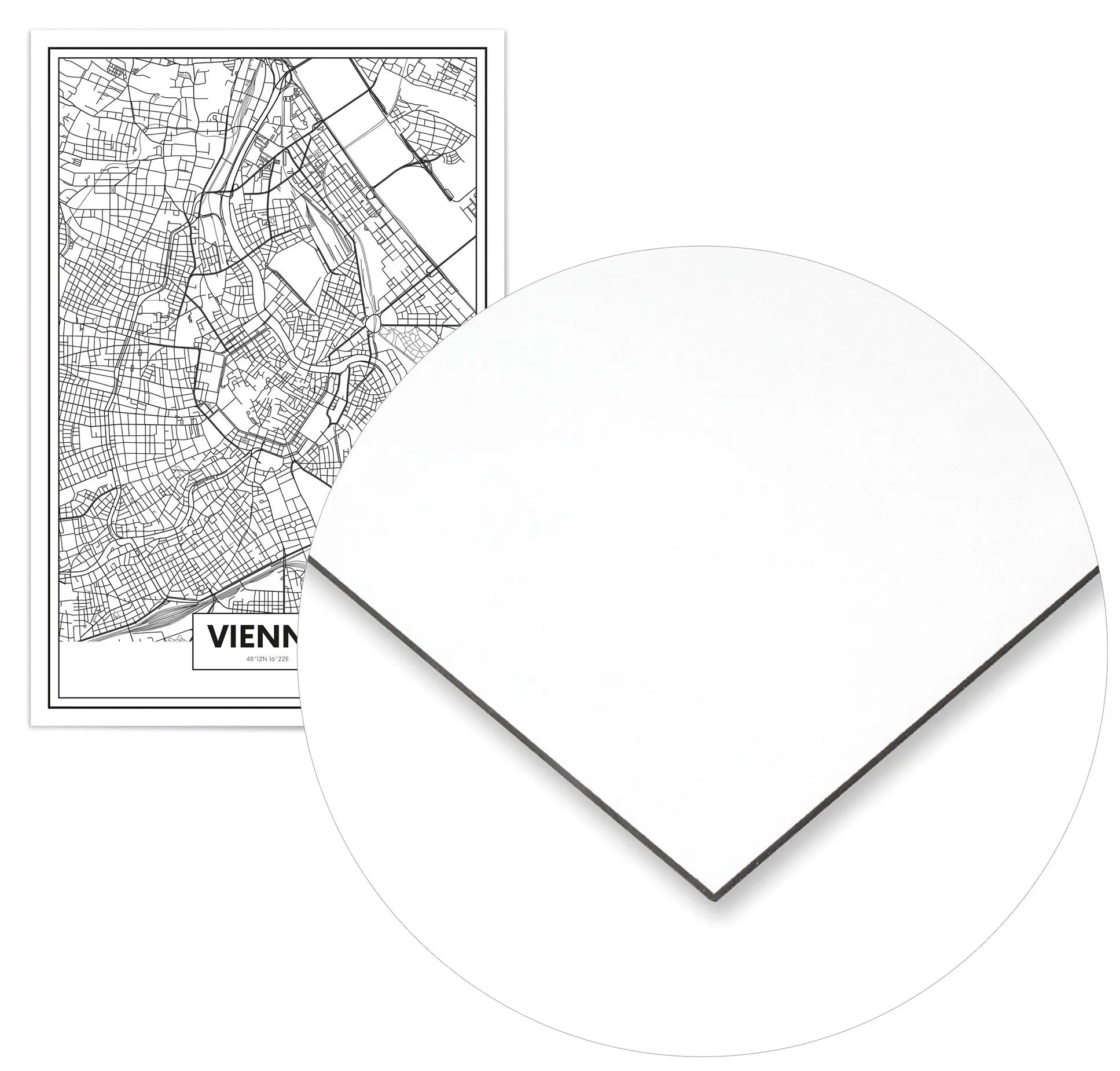 Cuadro Mapa Viena freeshipping - Home and Living