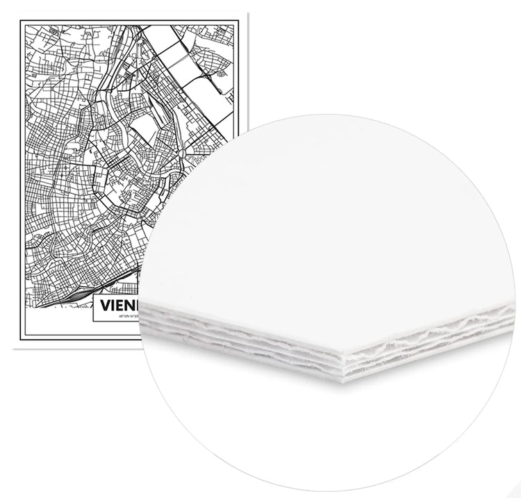 Cuadro Mapa Viena Home & Living CuadroEnmarcado70x100cm