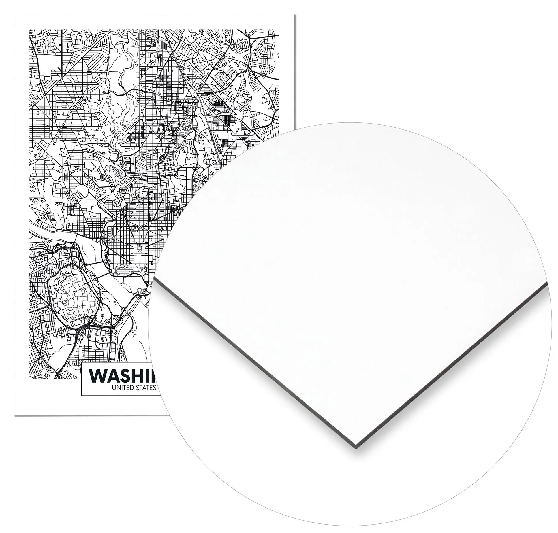 Cuadro Mapa Washington freeshipping - Home and Living