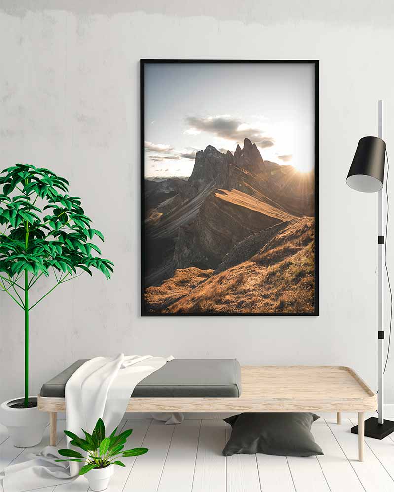 Cuadro Montaña Seceda en Italia Home & Living 