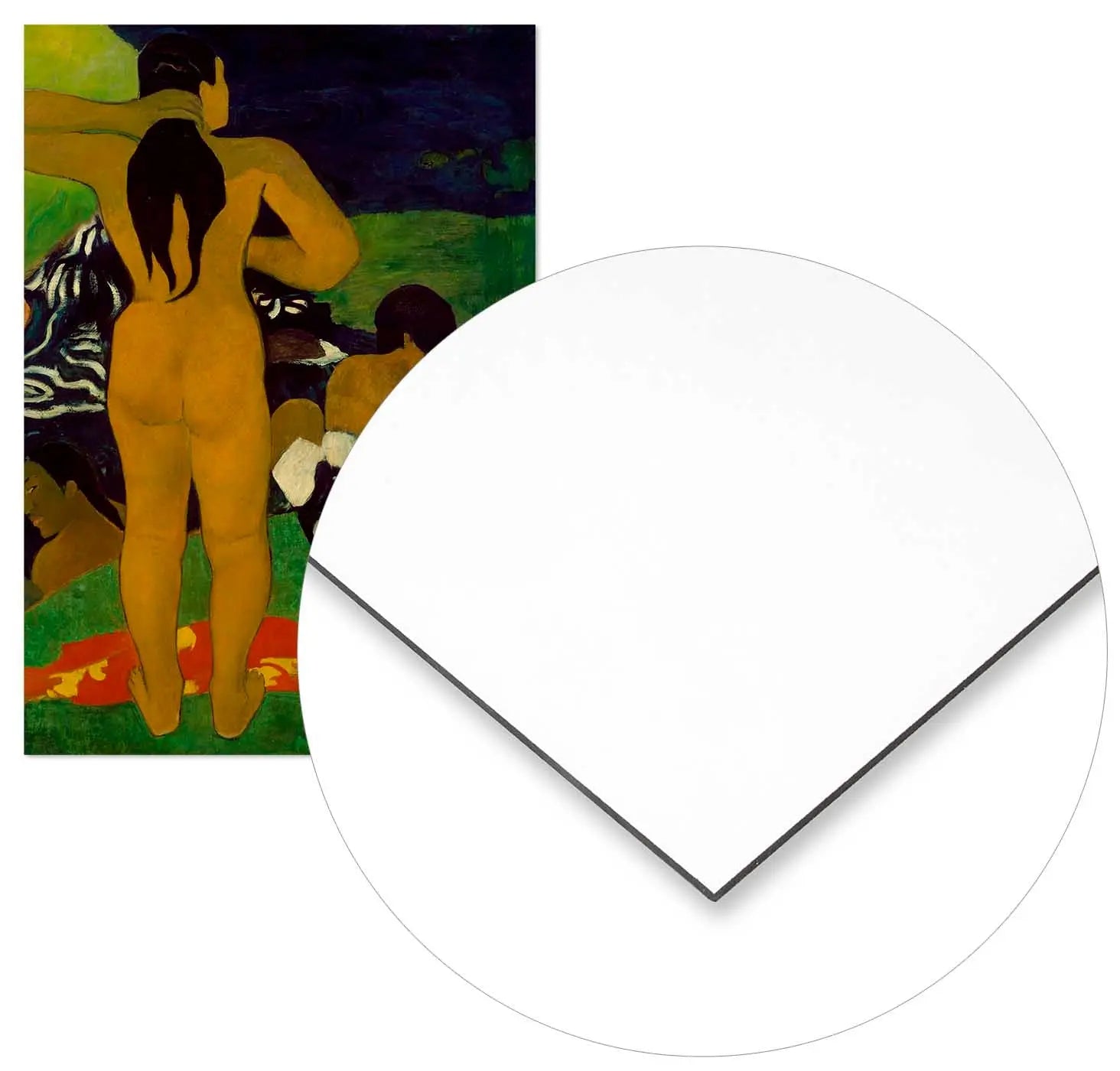 Cuadro Paul Gauguin Mujeres Tahitianas Bañándose Home & Living Metal70x100cm