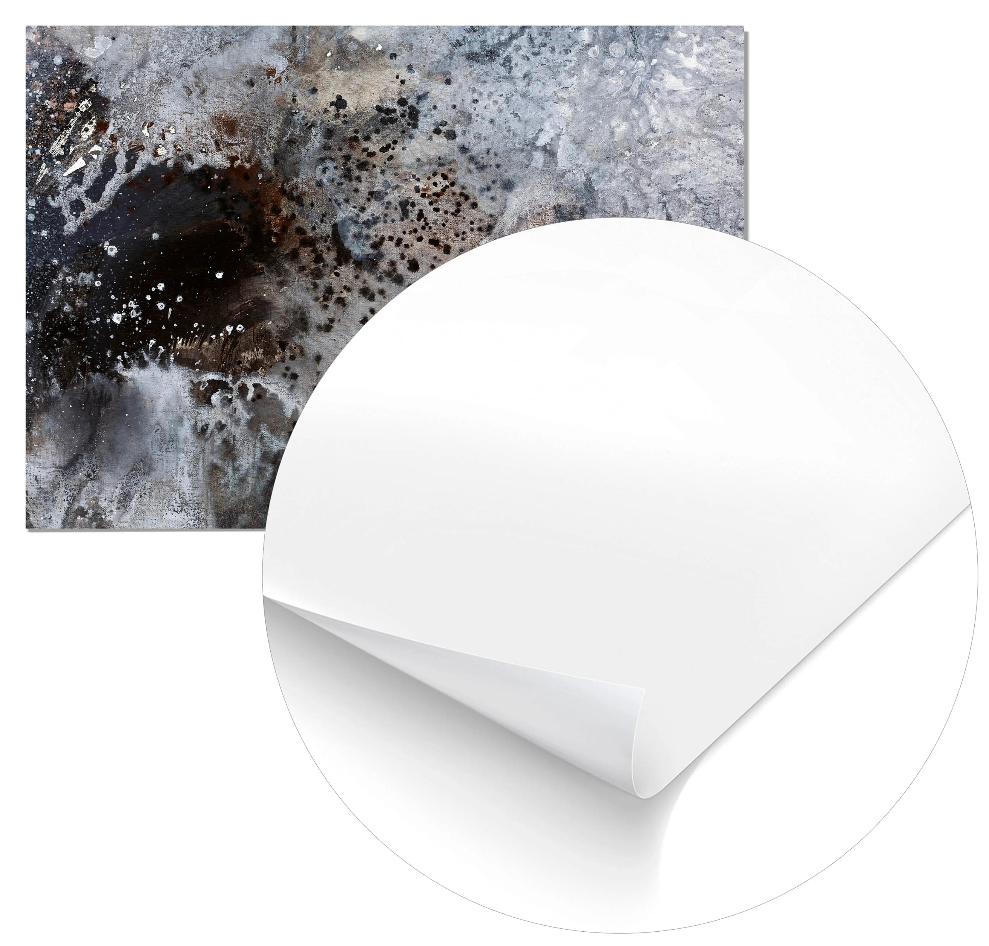 Cuadro Pintura Abstracta Agua freeshipping - Home and Living