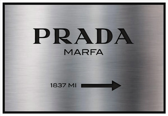 Cuadro Prada Marfa en Aluminio Metalizado freeshipping - Home and Living