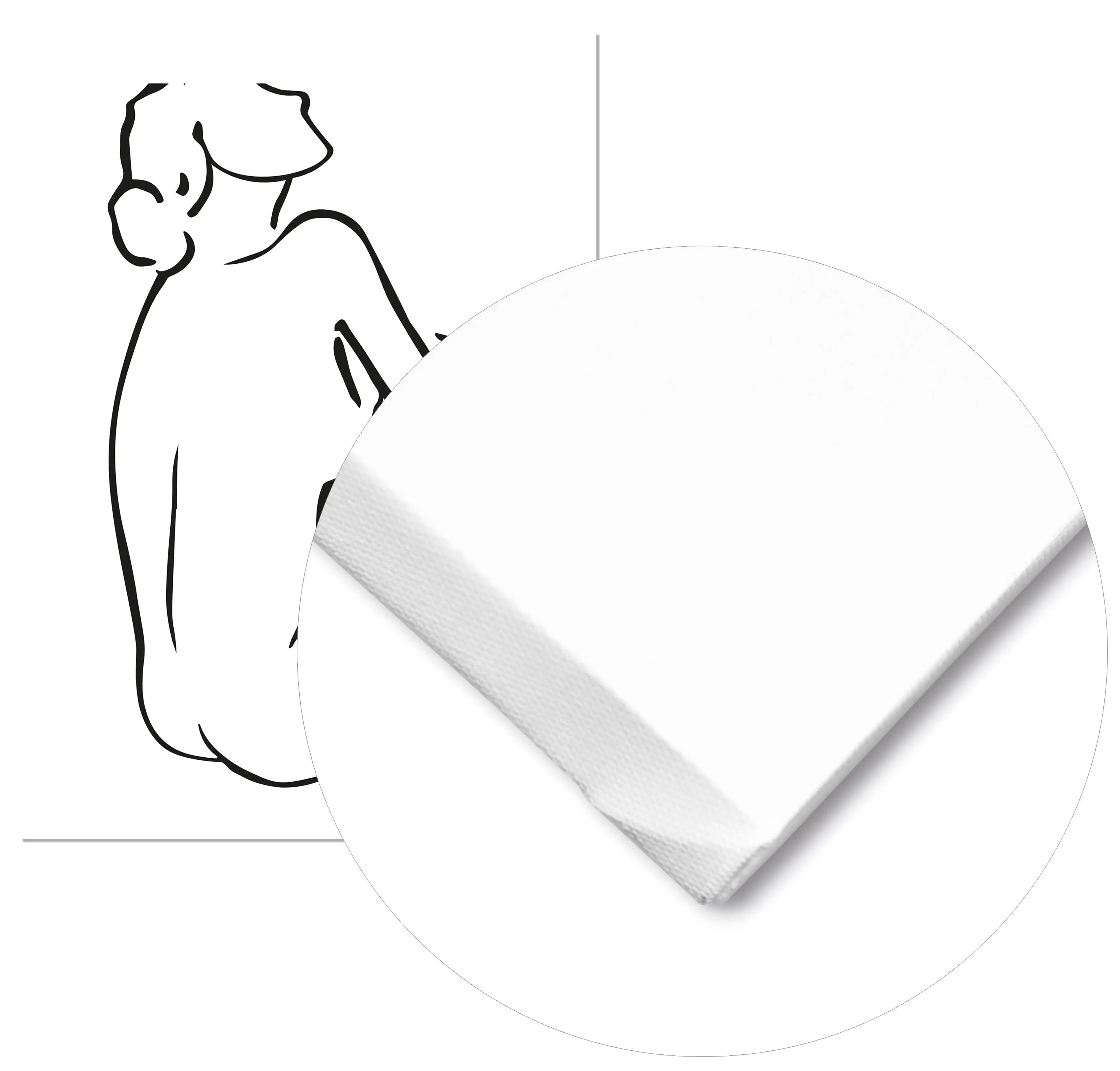 Cuadro Silueta Mujer Sentada freeshipping - Home and Living