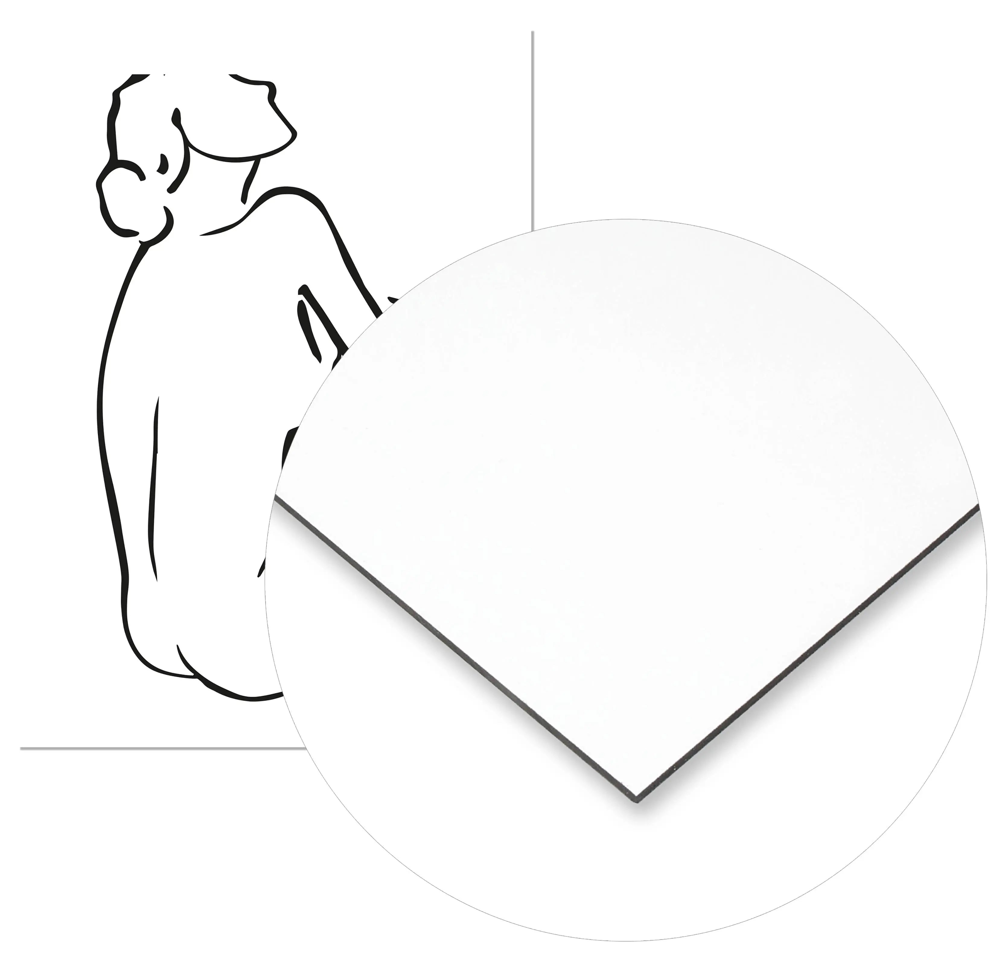 Cuadro Silueta Mujer Sentada freeshipping - Home and Living