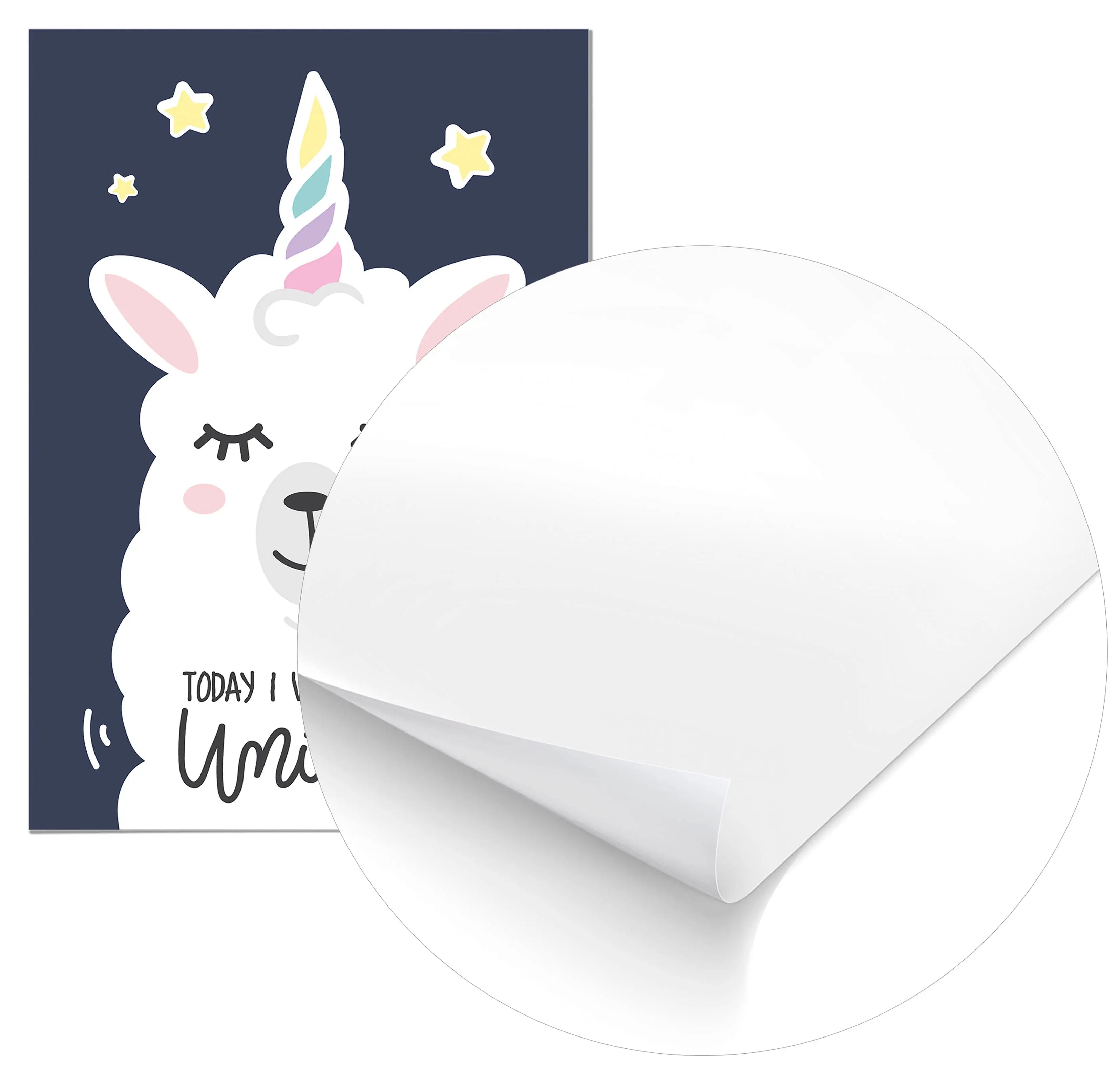 Cuadro Today I will be a Unicorn Home & Living Póster70x100cm