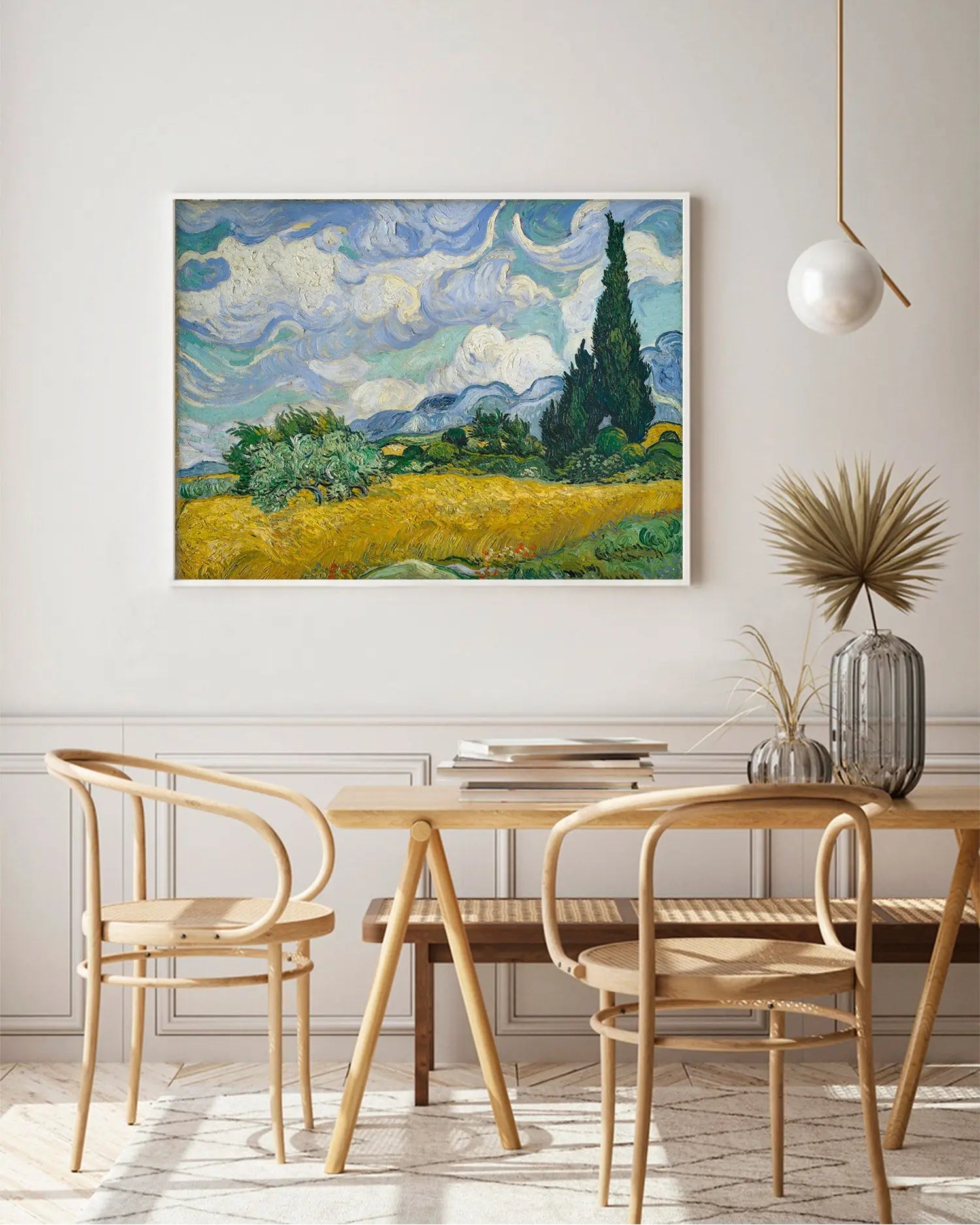 Cuadro Van Gogh Campo de Trigo con Cipreses freeshipping - Home and Living