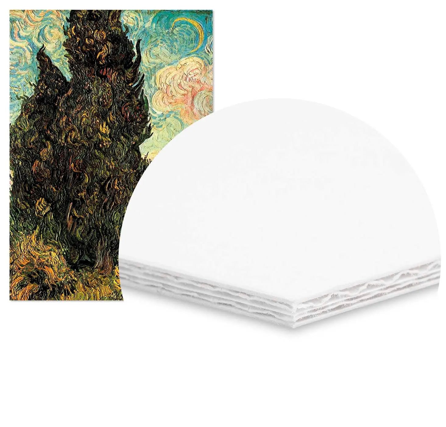 Cuadro Van Gogh Cipreses Home & Living CuadroEnmarcado70x100cm