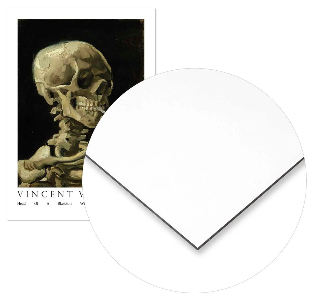 Cuadro Van Gogh Esqueleto Cigarro freeshipping - Home and Living