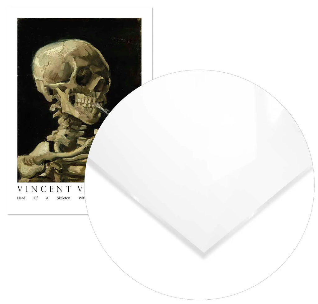 Cuadro Van Gogh Esqueleto Cigarro freeshipping - Home and Living