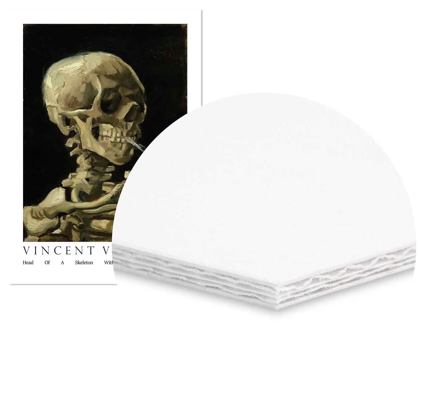 Cuadro Van Gogh Esqueleto Cigarro Home & Living CuadroEnmarcado70x100cm