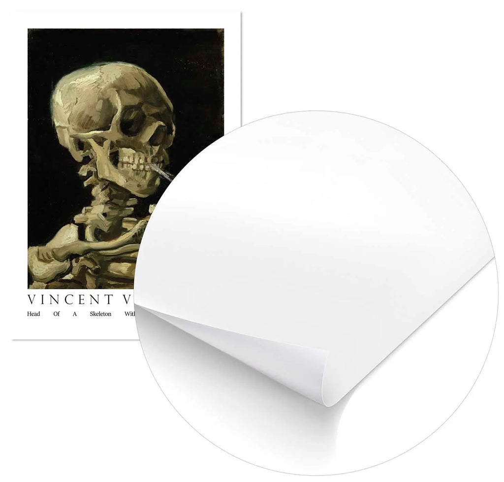 Cuadro Van Gogh Esqueleto Cigarro Home & Living Póster70x100cm