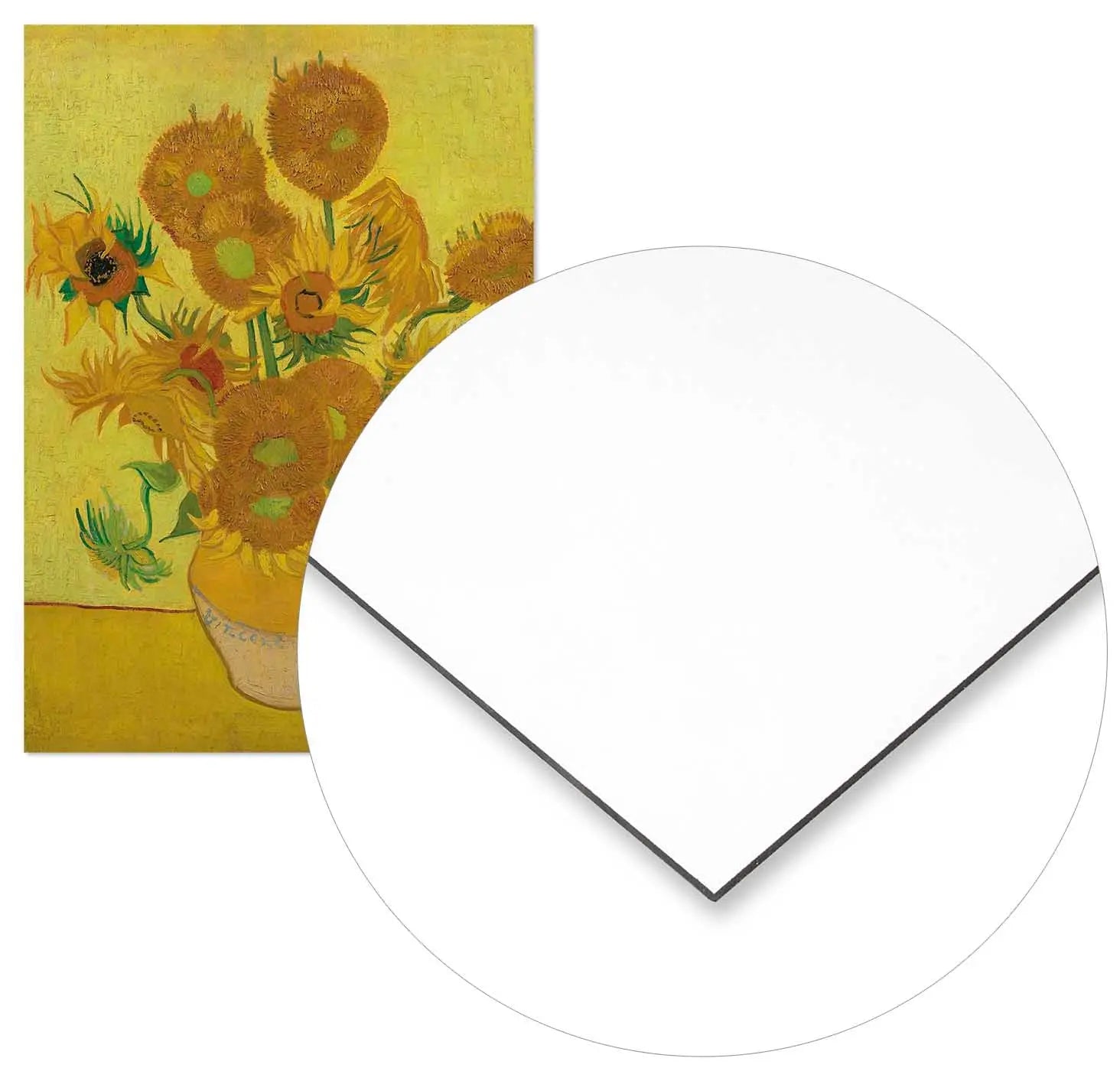 Cuadro Van Gogh Girasoles Home & Living Metal30x21cm