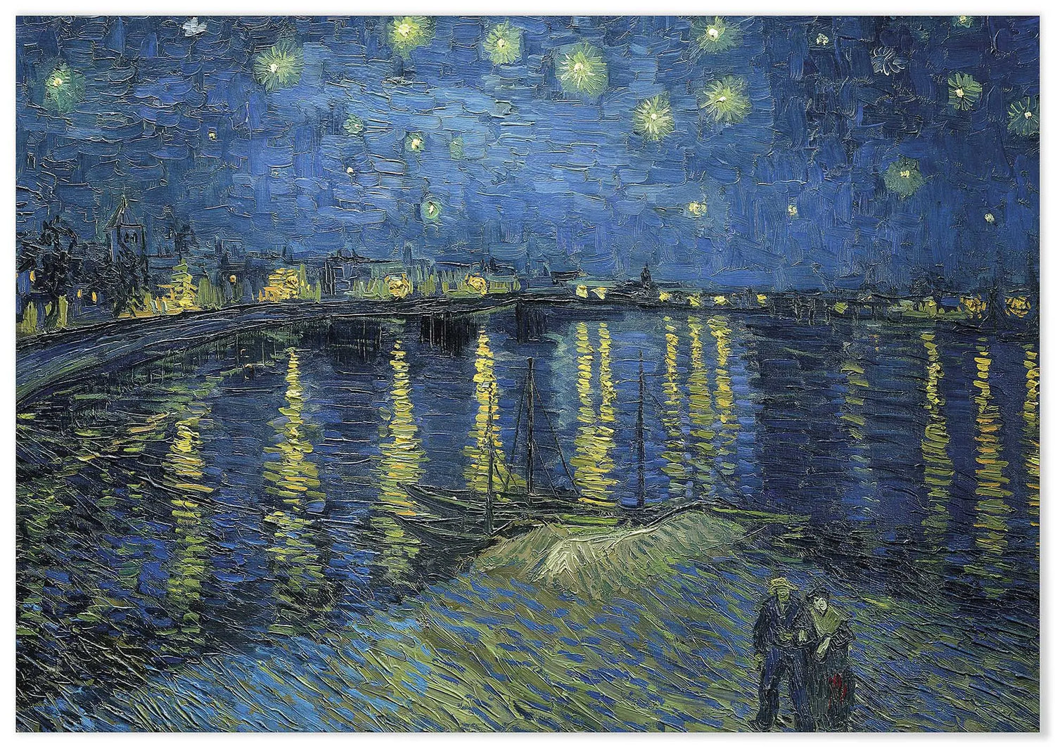 Cuadro Van Gogh Noche Estrellada freeshipping - Home and Living