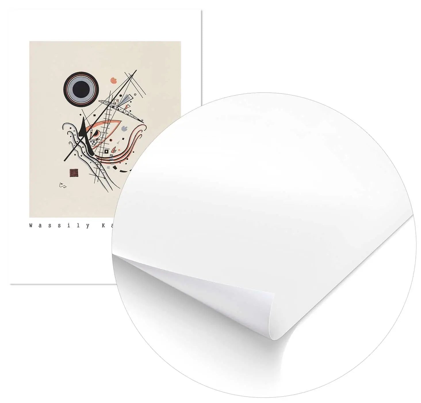 Cuadro Wassily Kandinsky Azul Home & Living Póster70x100cm