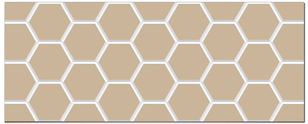 Frente de Cocina Azulejo Hexagonal Ocre freeshipping - Home and Living